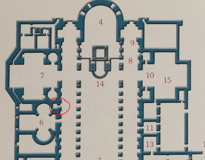 TradBookman's tweet photo. @Oremus01 @RorateCaeli It seems to have been the only door located between the Sforza Chapel and the Pauline Chapel. So far, I can only find floor plans showing a small room. Not sure if there was another way in. Interesting question. https://t.co/eWXhZHSEix