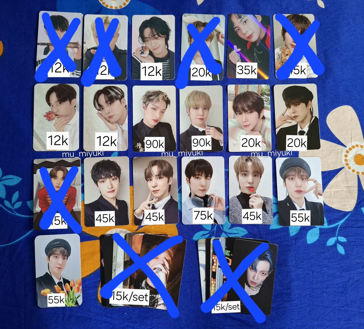 MiyukiKatsuragi's tweet photo. Wts clearance sale aab Seonghwa Yunho Mingi Yeosang Jongho. Yuk di take sisa pc nya. Harga inc all.  dom kalsel ya. Boleh nego harga via dm. Bisa co via shopee ataupun tokped https://t.co/G667A8nsPG