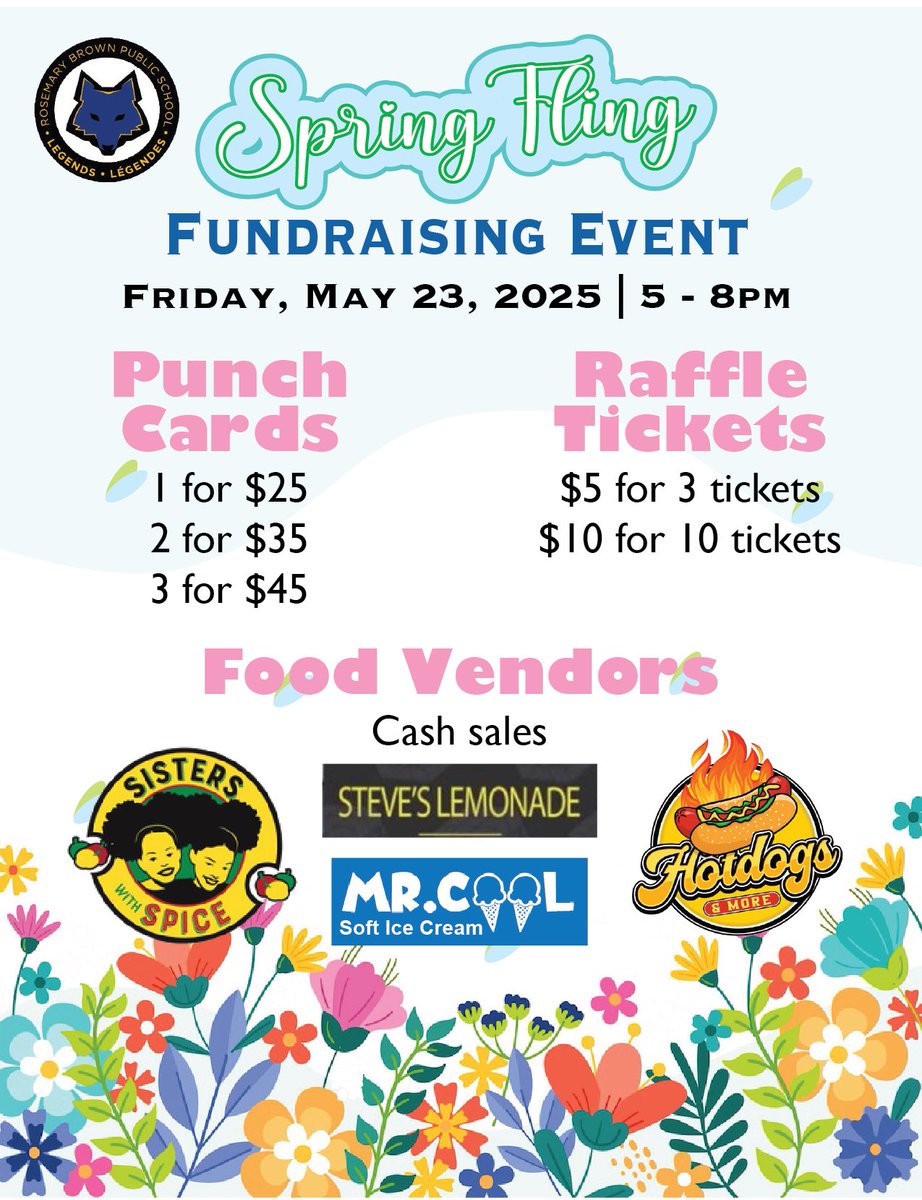 RBPS_SCC's tweet photo. Don’t miss our Spring Fling Fundraiser May 23rd from 5-8pm. 
#crumbl #Trapped #starbucks #whatabagel #bellagiopizza #gianttiger #rusticboard #activatepickering https://t.co/0798iPwagI