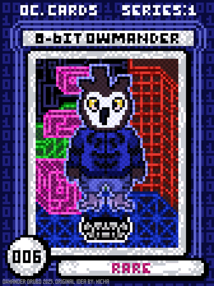 OwmanderF's tweet photo. "𝟾𝙱𝚒𝚝_ＯＷＭＡＮＤＥＲ"
Custom Cards #6 🦉💻
.
.
.
(Do you remember it? That small, yet cute version of the owl. Yeah he was an AI all along, prepare to see it invading your screen)
#pixelart #ドット絵 #art #arttwt #artmoots #oc #digitalart #digitalartwork #deltarune #style https://t.co/0GJjMmoXpW