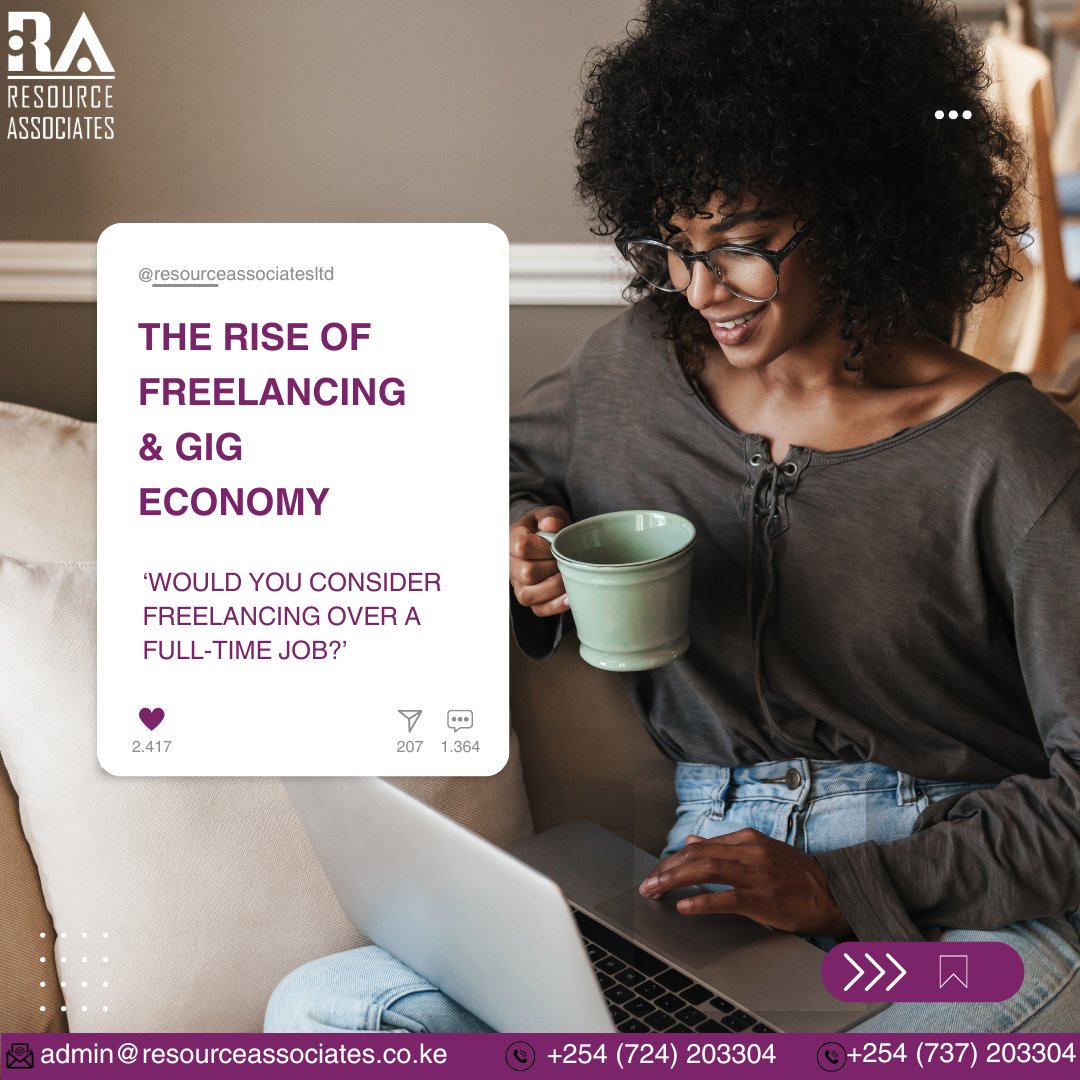 RAssociatesLtd's tweet photo. Freelancers and gig workers aren’t just a trend they’re redefining the future of work.
With digital tools breaking down borders the gig economy is booming. But is it for you?
Are you Team #FreelanceLife or Team #FullTime?
#FutureOfWork #GigEconomy #RemoteWork  #resourceassociates https://t.co/W1muYL22OJ
