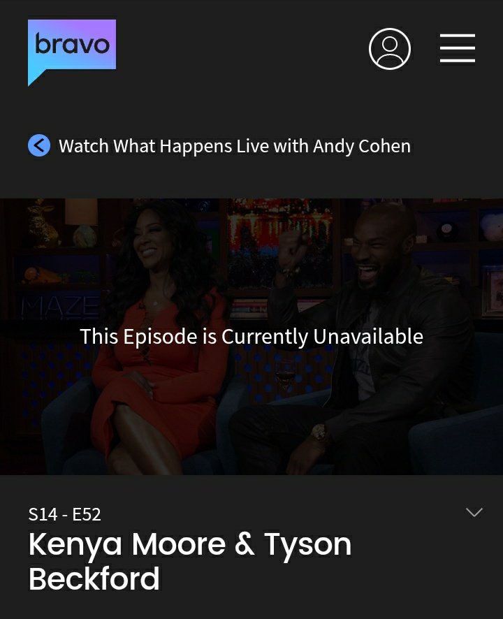 KnowUDidnt1's tweet photo. Oops! That Kenya Moore & Tyson Beckford episode has been pulled from Peacock too! Go take a look! #RealityReckoning #WWHL #BravoTV https://t.co/pI0BKU1cu2