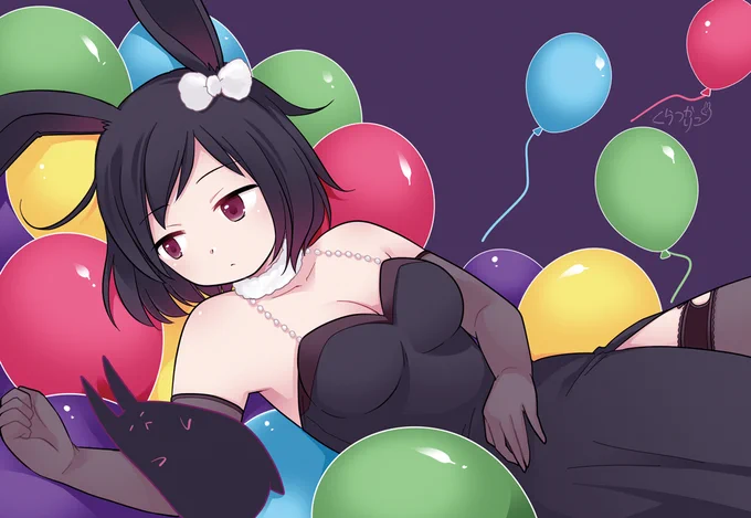 #ゴールデンウィークSNS展覧会2025 うさぎっぽい生き物とうさみみ女子を描いてます!