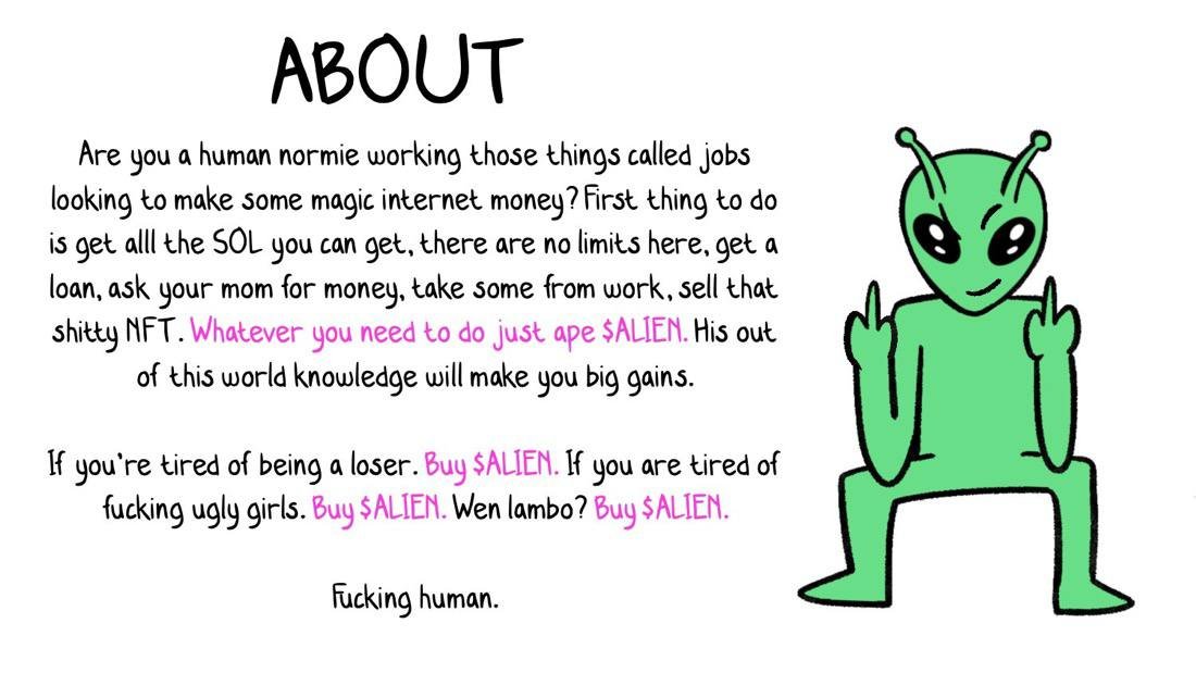 im just an $alien about to flip the market 👽