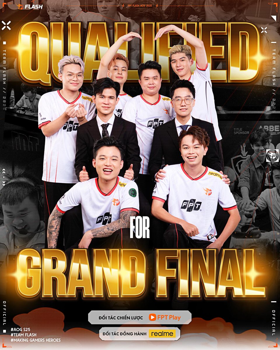 Flazersalliance's tweet image. 💥FPT FLASH OFFICIALLY HAS A TICKET TO THE FINAL 💥
#WatchPartyFPTFLASH #TeamFlash #Flazers #FPTPlay #Alliance #AOV #AOGS25 #IF #WatchParty #AdminM