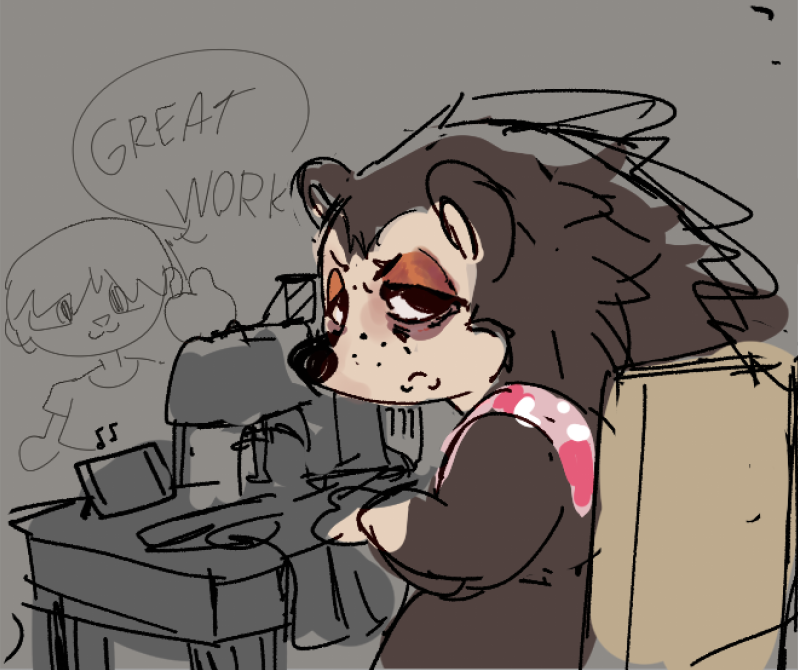 Thanks for the 600 followers, here are some drawings of Sable (I