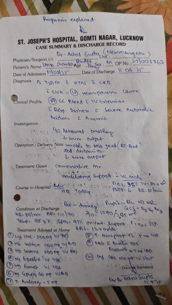 BloodSahayata's tweet photo. #Lucknow #URGENT

Patient Name: Umashankar Pandey
Age: 76 yrs 
Dept: Critical Care Medicine (CCM), PGI Lko. 
Immediate admission required in SGPGI. 
Patient is Critical
Call: 7007705177 Onkar (Son)
#HELP Us @Arv_Ind_Chauhan @saurabhsherry @gyanu999 https://t.co/WEzwzvLdyF