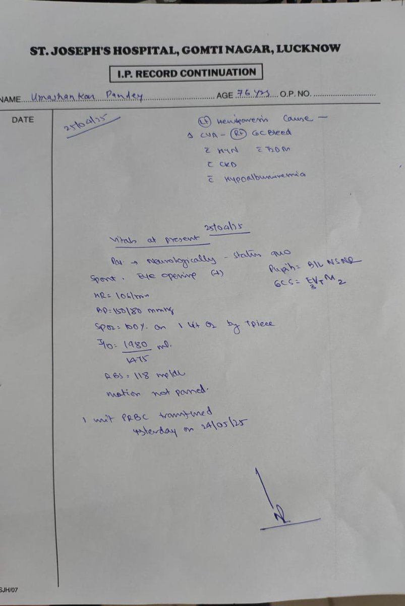 BloodSahayata's tweet photo. #Lucknow #URGENT

Patient Name: Umashankar Pandey
Age: 76 yrs 
Dept: Critical Care Medicine (CCM), PGI Lko. 
Immediate admission required in SGPGI. 
Patient is Critical
Call: 7007705177 Onkar (Son)
#HELP Us @Arv_Ind_Chauhan @saurabhsherry @gyanu999 https://t.co/WEzwzvLdyF