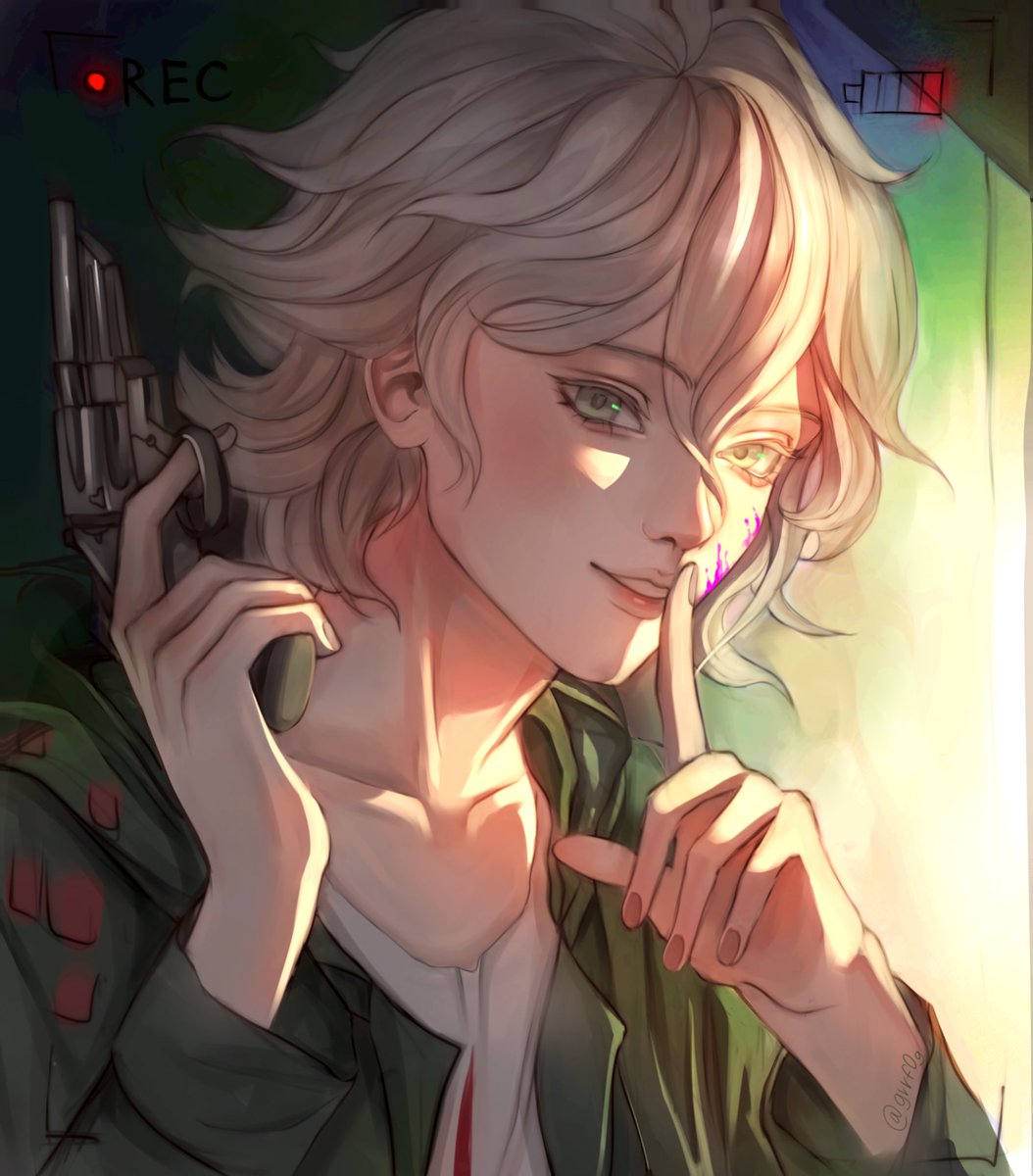 grrf0g's tweet image. «H-Hold on Nagito… What are you doing?»
«What am I doing? Playing Russian Roulette, obviously.»
Happy birthday to one of the most chaotic characters ever — Nagito Komaeda
#NagitoKomaeda #Danganronpa #狛枝凪斗生誕祭2025 #狛枝凪斗誕生祭2025
#Artmoots