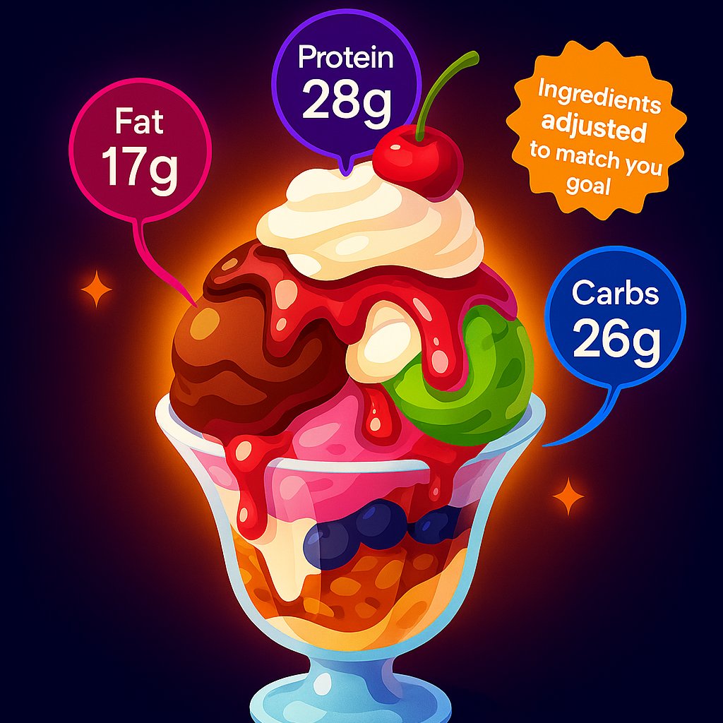 MyMacroPlanner's tweet image. 🍦💪 This isn&apos;t just ice cream. It&apos;s your ice cream.

#MacrosMadeEasy #MacroDessert #ProteinIceCream #HealthyIndulgence #HighProteinTreats #FlexibleDieting #MacroFriendly #FatLossJourney #MuscleGainFuel #NutritionMadeSimple
#MyMacroPlanner #TrackLessEatSmart #FitnessDessert