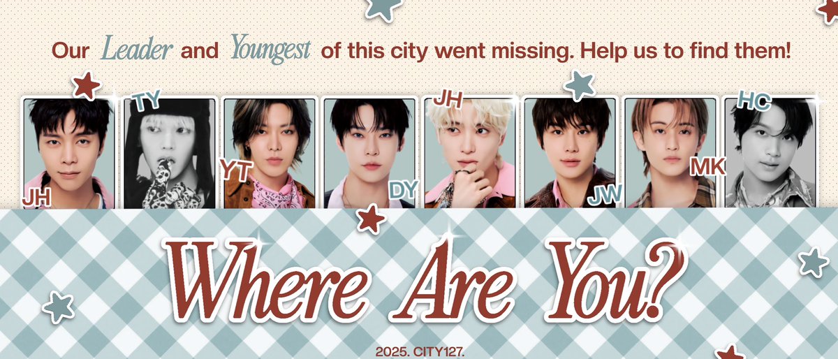 OH NO! Two citizens from this city have gone missing and we need your help to find them. Spread the news, tag 𝐓𝐚𝐞𝐲𝐨𝐧𝐠 and 𝐇𝐚𝐞𝐜𝐡𝐚𝐧 if you spot them! To every SQ who help out, drop a mark and let’s be friends with this metropolis keeper. 🌆