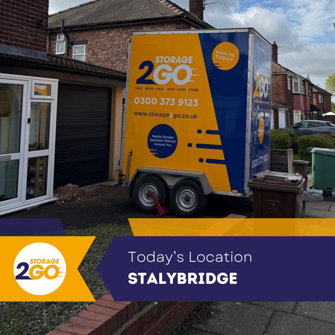 Storage2GoUK's tweet photo. Another Storage2Go unit delivered — this time to sunny Stalybridge!
Flexible, secure storage right on your doorstep.
#HomeRenovation #ExtensionProject #MovingHouse #HouseMove #HouseRenovation #HomeExtension #KitchenRenovation #GarageConversion #LoftConversion #Downsizing https://t.co/zR8IQiDXeS