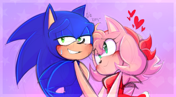 HxneyBunz_'s tweet photo. Caught you! 
#SonAmy #sonamyart #SonicTheHedgehog https://t.co/PNuSe9FbxO