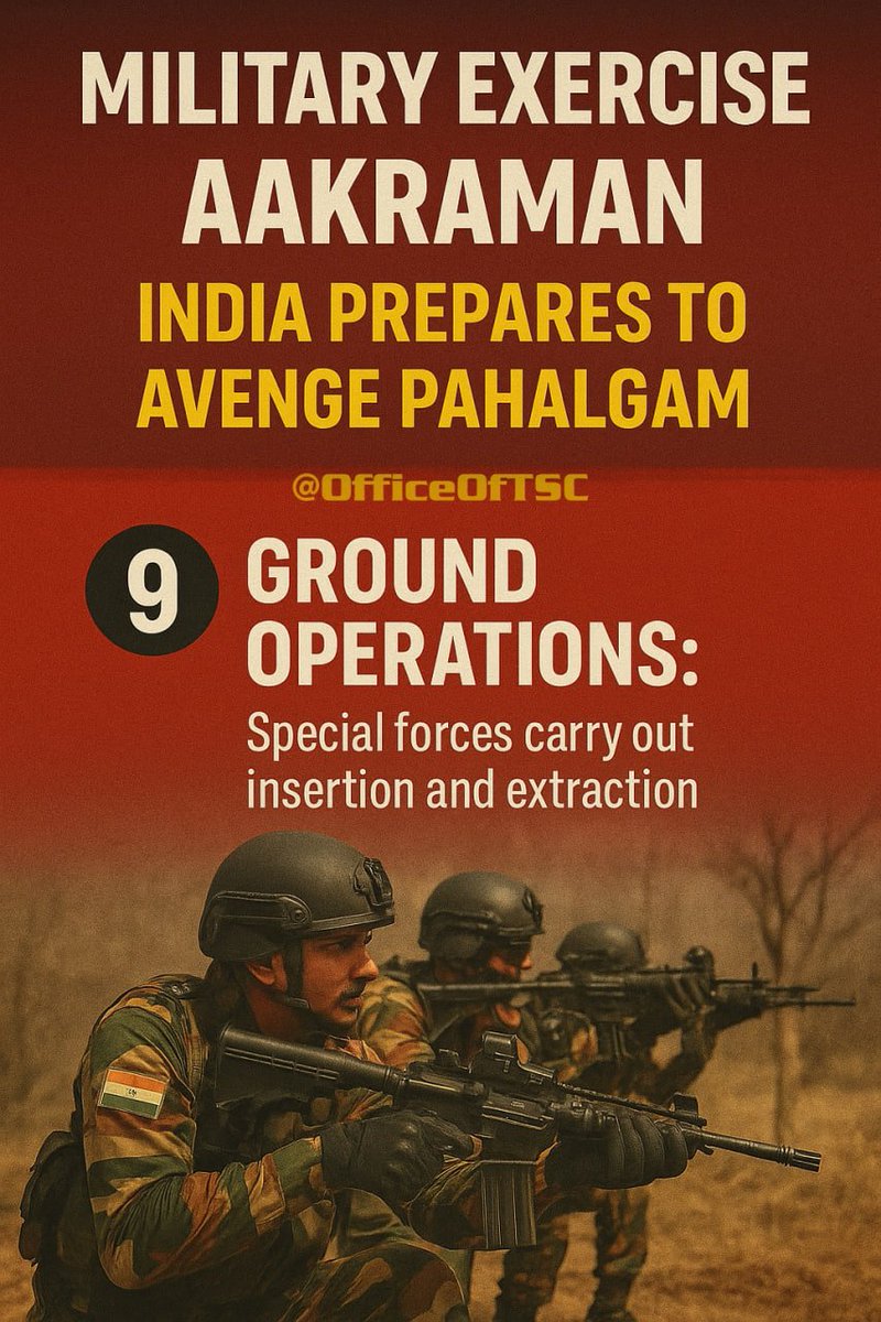 OfficeOfTSC's tweet photo. 9/
🌏 Broader Implications
In a region volatile like South Asia, this exercise isn’t just military—it’s geopolitical signaling.
To allies, to rivals, and most importantly to adversaries:
Cross the line, and pay the price.
#Aakraman #IndianAirForce #PahalgamAttack https://t.co/sVawQVtKIG