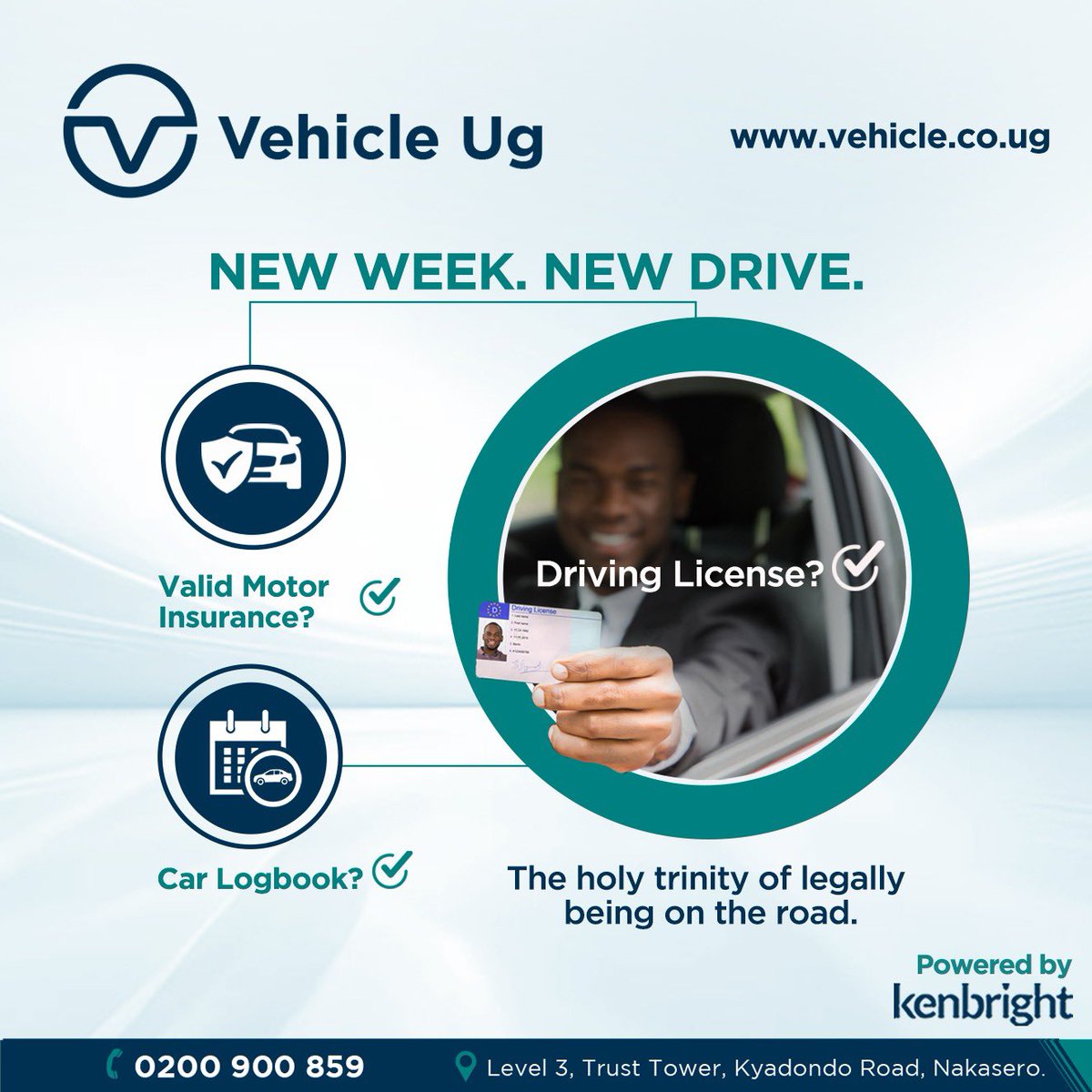 Vehicle_UG's tweet image. Before the week speeds off, ensure your legal driving trio is complete.
 
Don’t be the driver that ticks off their license &amp;amp; logbook... then forget the one thing that could save them from legal and financial chaos; Motor Third Party Insurance. 
 
#MotorInsurance #TheBrightSide