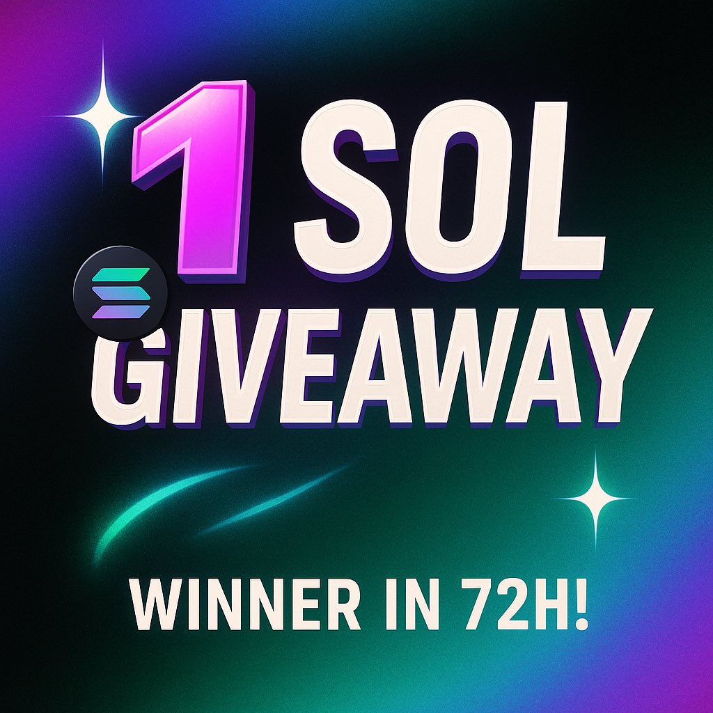 Bounce is in – time to celebrate with a 1 SOL #GIVEAWAY! 🤑

1 winner → 1 $SOL

To join:
• Follow <a href="/Mikhailo478863/">BUKANOV</a> &amp; @Xceve21504
• Like &amp; RT
• Tag 1 friend
• Drop your SOL address

⏰ Winner in 72h – good luck!