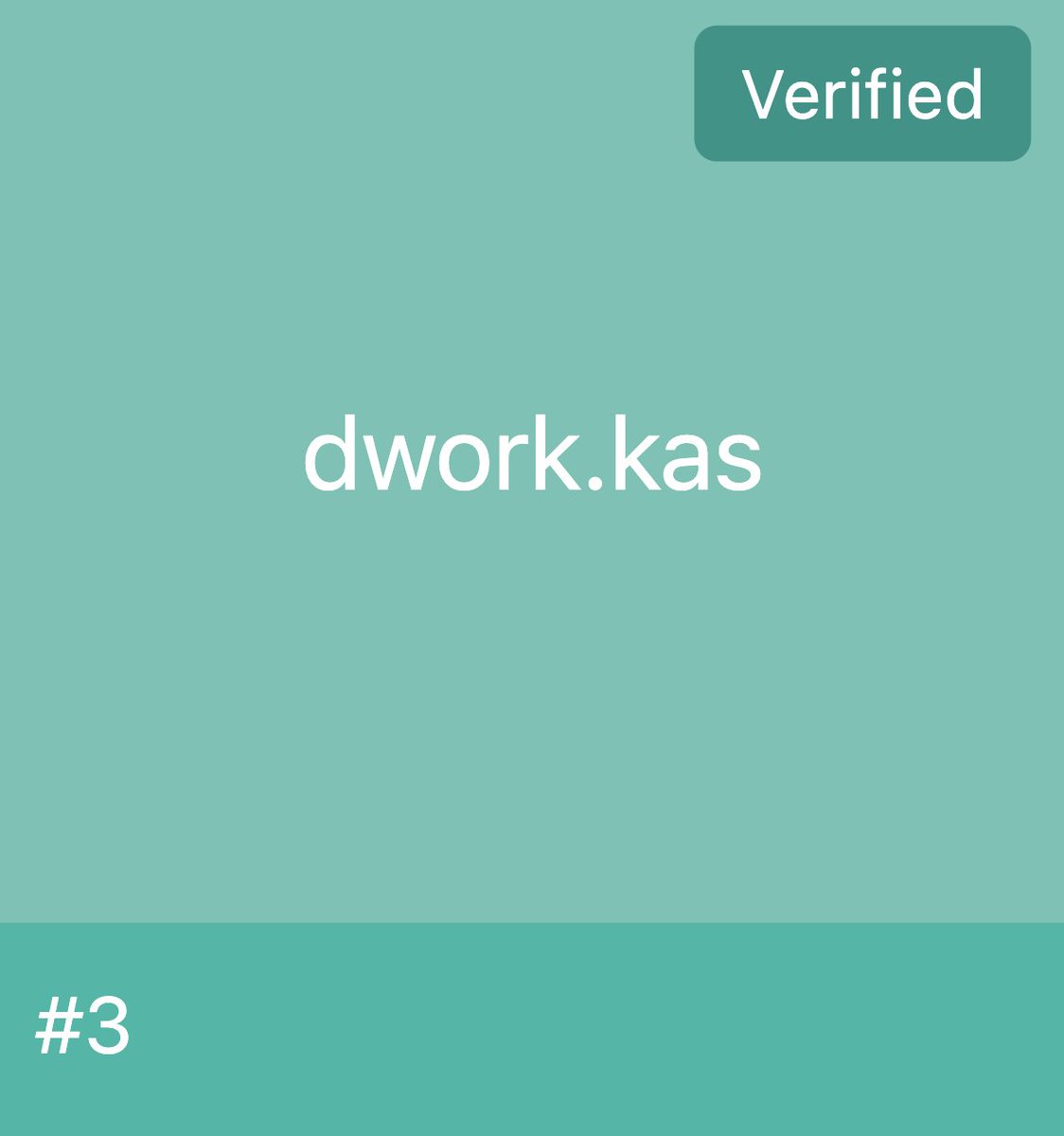 knsdomain's tweet photo. Stay Humble. Stack Dwork.
$KAS #Kaspa #KNS #Dwork https://t.co/b9YCmiW7Xn