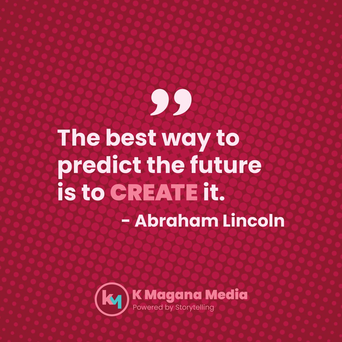KMaganaMedia's tweet photo. Happy Monday! ☺️ 

Here's a quote to remind us how important it is to keep making new content as a creative mind. 🎨

Let's create our future together! ❣️

#MondayMotivation #Quote #Creatives https://t.co/udgrnsbSzM