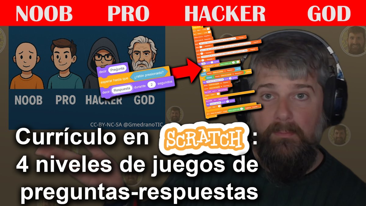 GmedranoTIC's tweet image. ¿Quieres dar tu currículo, aprovechando #Scratch?

Creación de juegos de Preguntas-Respuestas en 4 niveles para primaria y más

💡Tus alumnos preparan currículo de Lengua, Mates, Cono y además programan

youtu.be/wd-ypyCRf2o

#CodeWeek #CodigoEscuela4_0_Madrid #claustrovirtual
