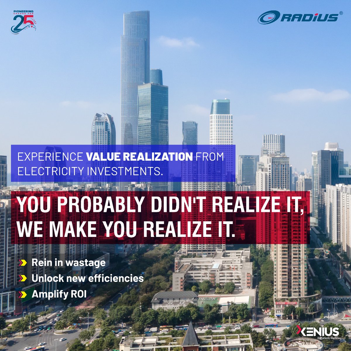 radius_in's tweet image. Experience unprecedented value realization from your electricity infrastructure and investments.
#SmartElectricity #PowerOptimization #EnergyEfficiency #SmartDashboard #RealTimeMonitoring #ElectricitySavings #BillManagement #SmartLiving #SustainableEnergy #SmartHomes
