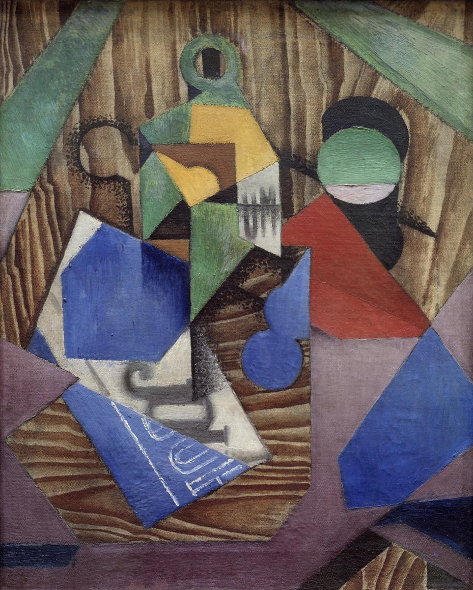 Bon dia
Ampolla de rom i diari, 1913–14
Juan Gris