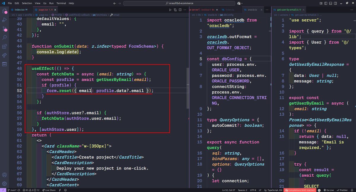 sheikmostafizur's tweet image. 🚀 Quick React Hook Form Tip!

Instead of setting form values one by one with `setValue`, you can use:

```ts
form.reset({ email: profile.data/?.email });
```

✅ Clean
✅ Simple
✅ Great for populating forms from API responses!

#reacthookform #typescript #nextjs