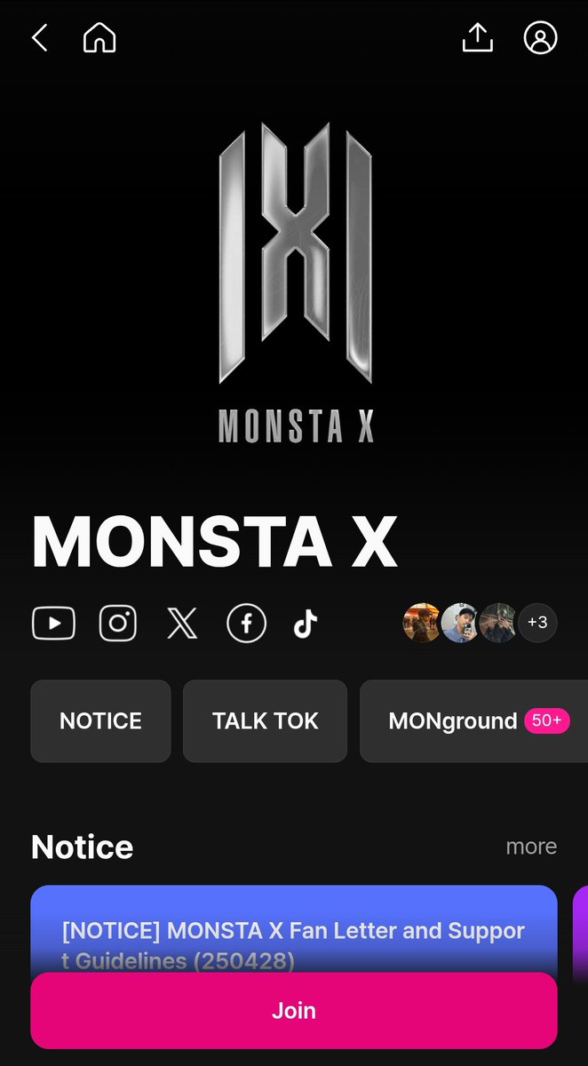『📢』คอมมูนิตี้หลักสำหรับโพสต์พูดคุยและแจ้งข่าวสารสำหรับแฟนคลับของ MONSTA X
ได้ย้ายจากแฟนคาเฟ่ไปเป็นแพลตฟอร์มที่มีชื่อว่า 'Berriz'
สามารถดาวน์โหลดแอปและกดเข้าร่วมได้เลยค่ะ💌✨
#몬스타엑스 #MONSTAX #MONSTA_X