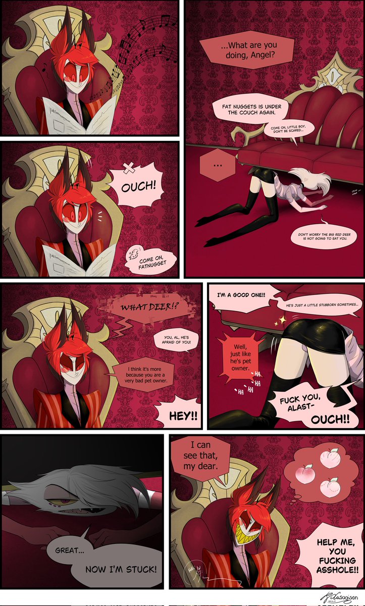 (⁠  ͡⁠°⁠ ͜⁠ʖ⁠ ͡⁠°)╯🍑⁾⁠⁾

#HazbinHotel #HazbinHotelFanart #HazbinHotelAngelDust #HazbinHotelAlastor #radiodemon
#radiodust #Alastorxangeldust