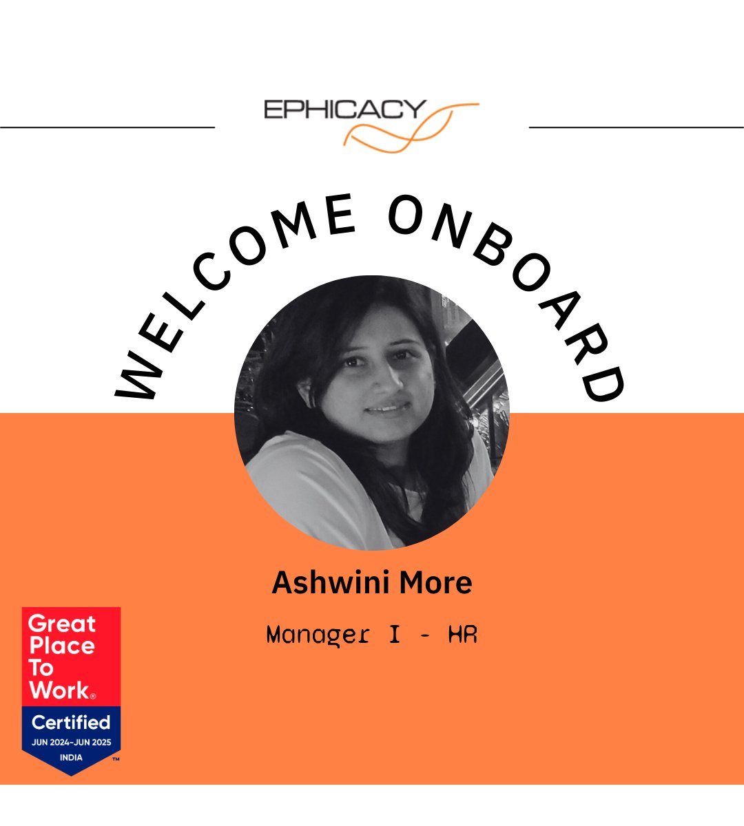Thrilled to welcome Ashwini More as Manager I – HR at Ephicacy! 
With 11.9 yrs of HR expertise, she's led transformations at Udaan, AJIO &amp; more. A passionate baker &amp; traveler, Ashwini brings creativity &amp; vision to our team.
#WelcomeToEphicacy #InnovateWithEphicacy