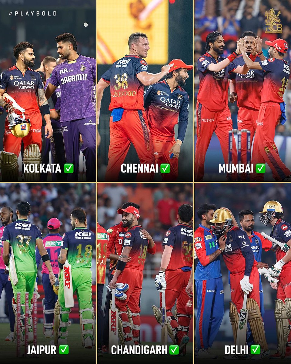 6 Away wins on the trot. Never done before. 😤

We will continue to #PlayBold. ⚡️

#ನಮ್ಮRCB #IPL2025 #DCvRCB