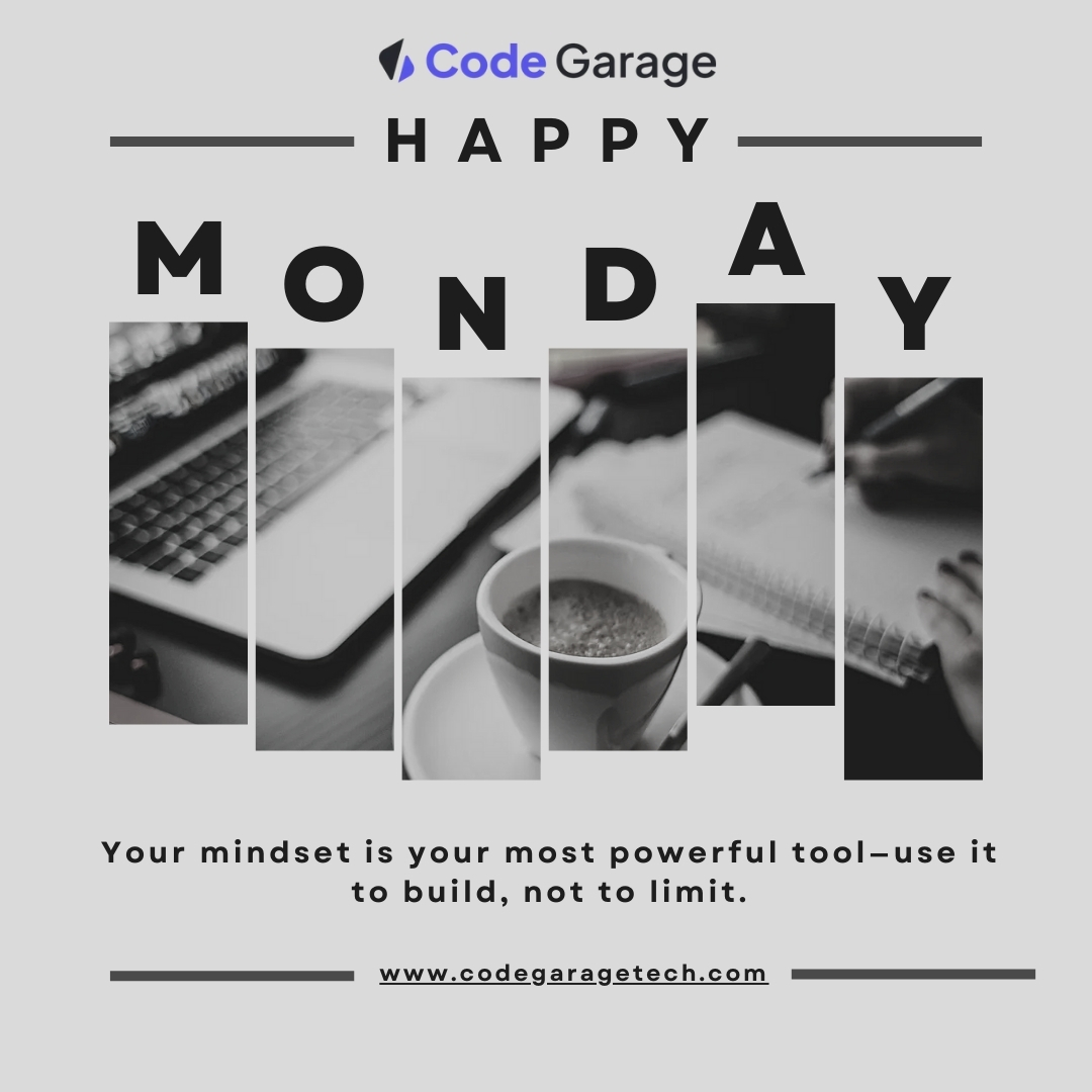 codegaragetech's tweet image. New week. New goals. New opportunities.
Stay positive, work hard, and make it happen! 🌟
Your dreams are valid — now it's time to chase them!"
#MondayMotivation #StayInspired #NewBeginnings #PositiveVibes #KeepGoing