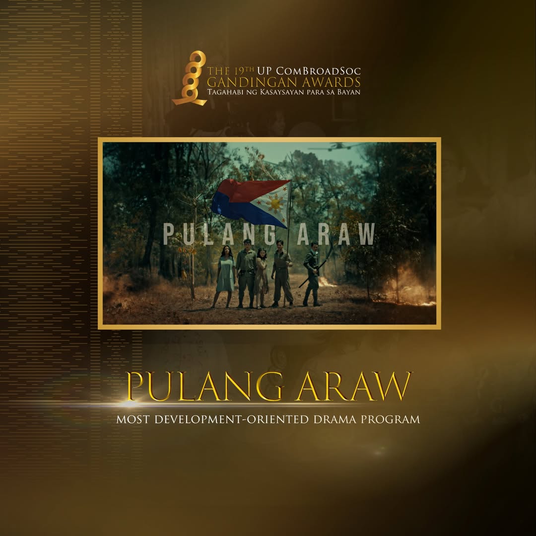 LikhaSiklab's tweet photo. Congratulations, Team Pulang Araw!  Panalo bilang Most Development-oriented Drama Program sa Gandingan Awards 2025!

#GandinganAwards2025
#GandinganAwards

@SuziDoctolero https://t.co/8xK0E3P9td