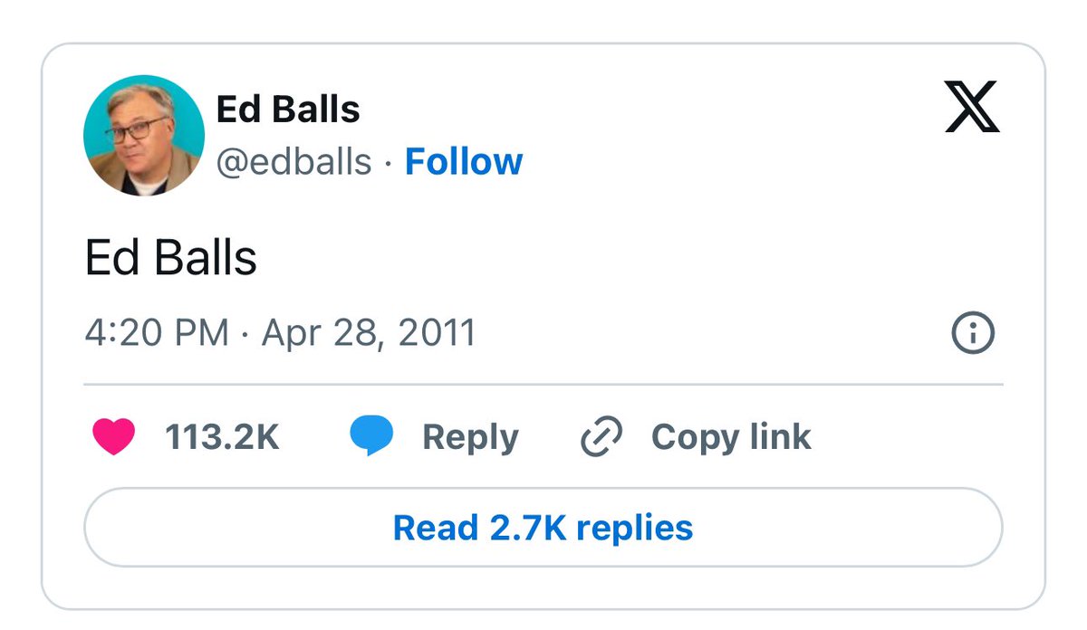 Happy Ed Balls Day! Absolutely blessed to be off on holiday for it this year. Thoughts to those working and away from their families on such a day. #EdBallsDay #EdBallsDay2025