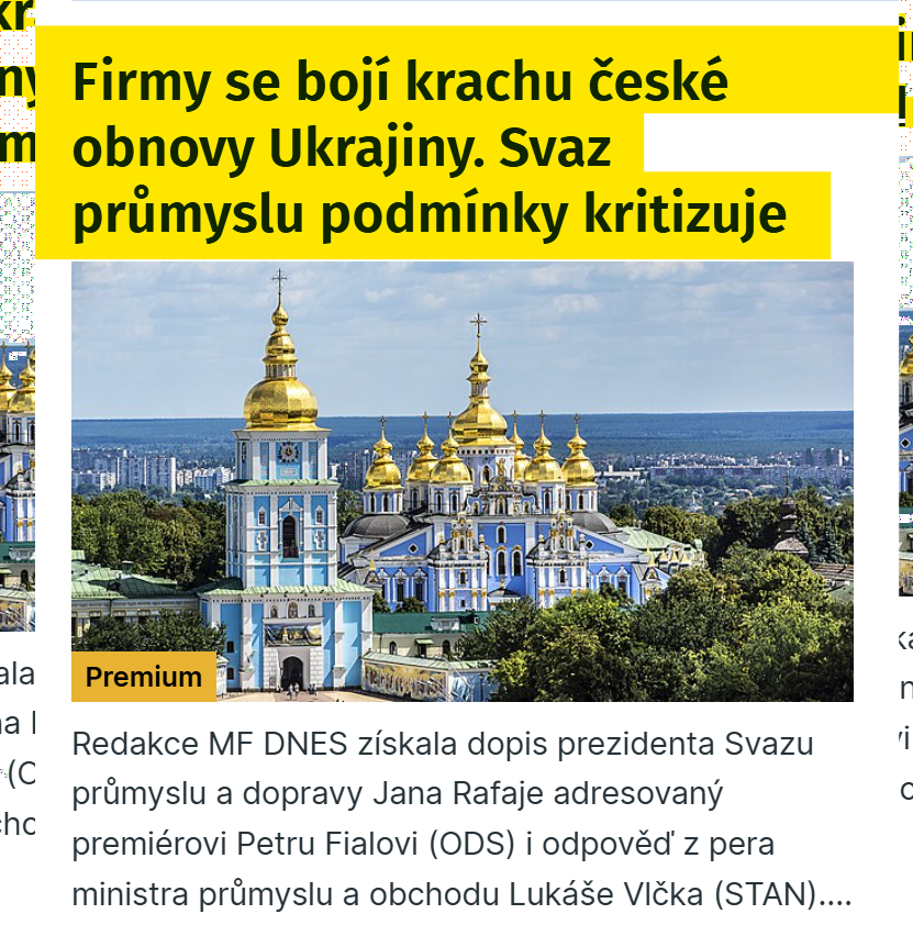 Milé české firmy,
zachráním vás nezištnou radou:
- Pořád ještě se můžete pustit
do obnovy ČESKÉ republiky ‼
👆‼ ‼ ‼

idnes.cz/zpravy/domaci/…
💯💯💯