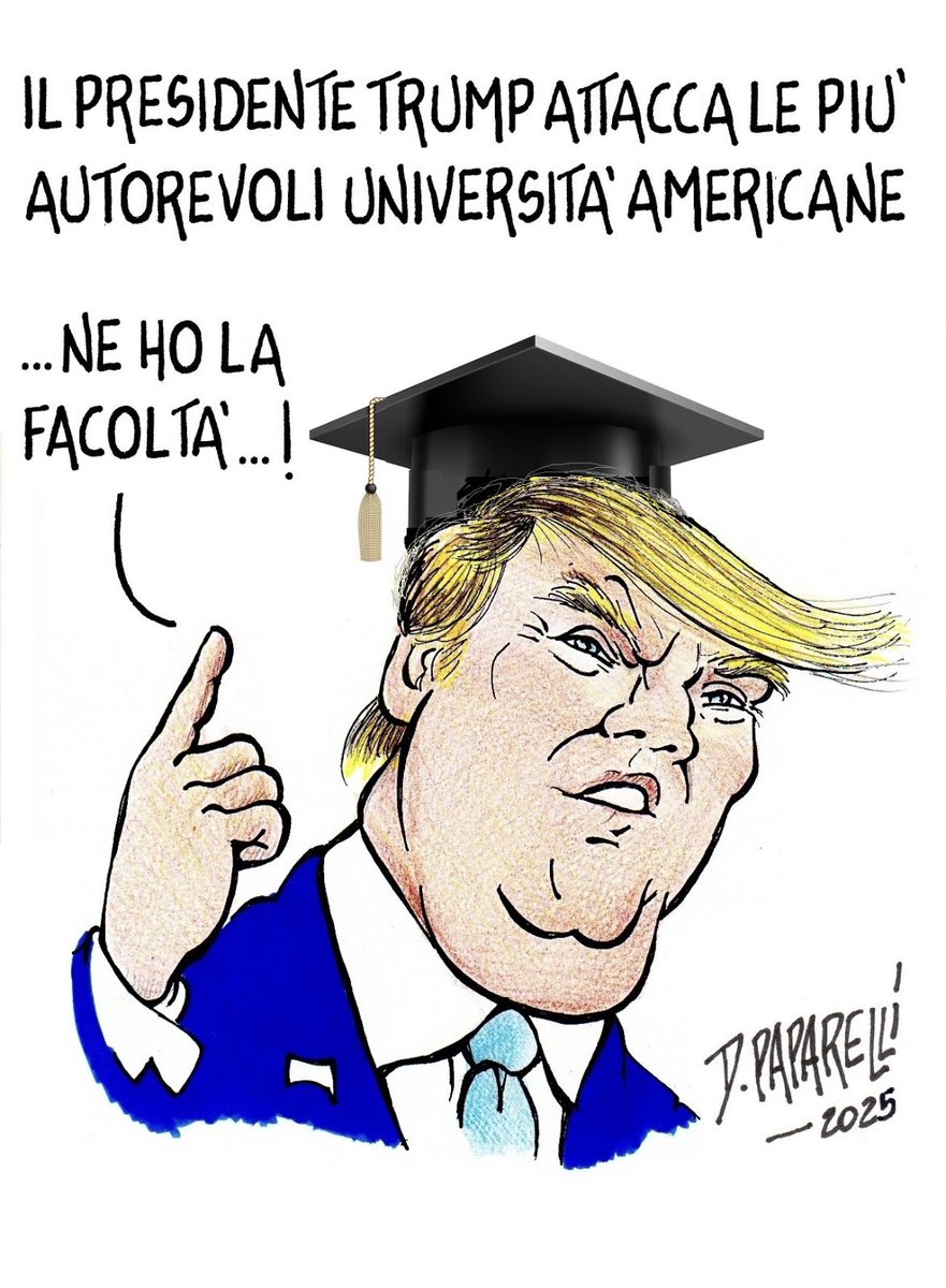 danilopaparelli's tweet photo. Le #università #americane più #prestigiose sono #attaccate da #Trump https://t.co/BSe7Kzm7E3