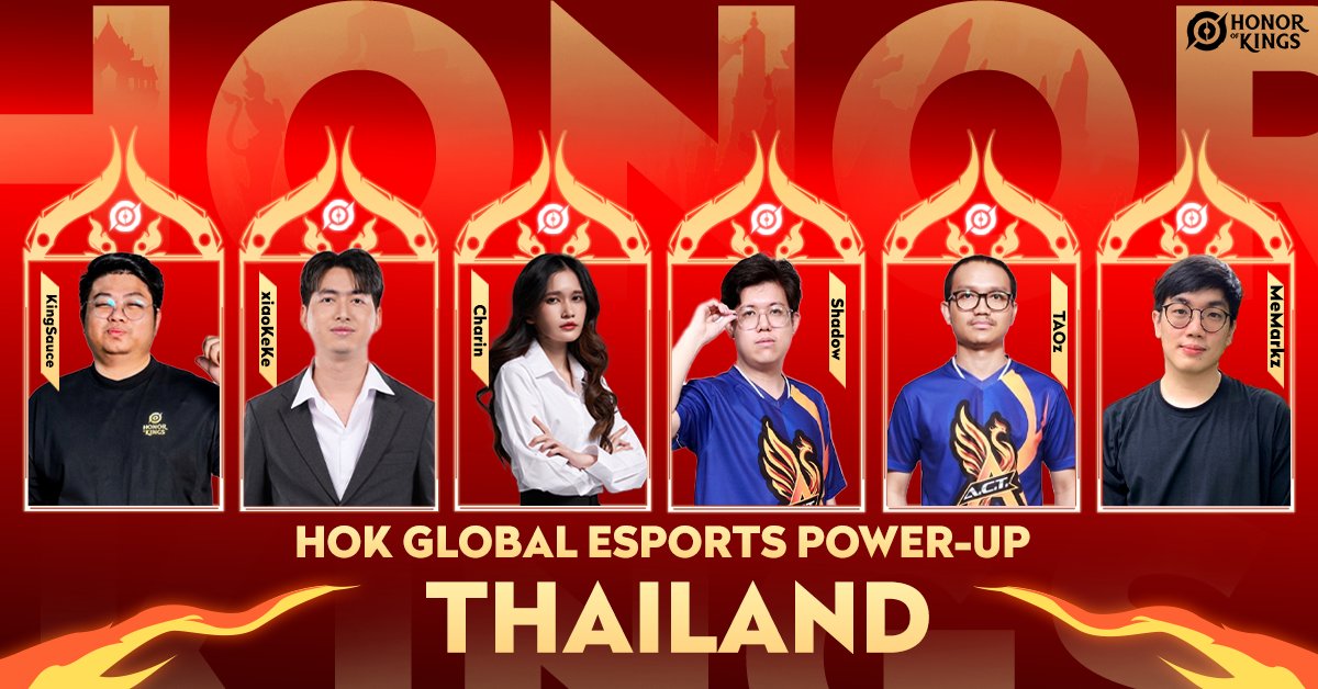 KingSauceHOK 🇨🇳KIC2023 (@invkingsauce) on Twitter photo Revealing 6 selected from HOK GLOBAL ESPORTS 🌏
To the ESPORTS POWER-UP program development plan, what will happen in Community Thailand ?
.
1. KingSauce
2. xiaoKeKe <a href="/coconicoco2/">xiaoKeKe - Coconicoco ❀</a>
3. Charin
4. Shadow Shadow
5. TAOz TAOz
6. MeMarkz MeMarkz Revealing 6 selected from HOK GLOBAL ESPORTS 🌏
To the ESPORTS POWER-UP program development plan, what will happen in Community Thailand ?
.
1. KingSauce
2. xiaoKeKe <a href="/coconicoco2/">xiaoKeKe - Coconicoco ❀</a>
3. Charin
4. Shadow Shadow
5. TAOz TAOz
6. MeMarkz MeMarkz