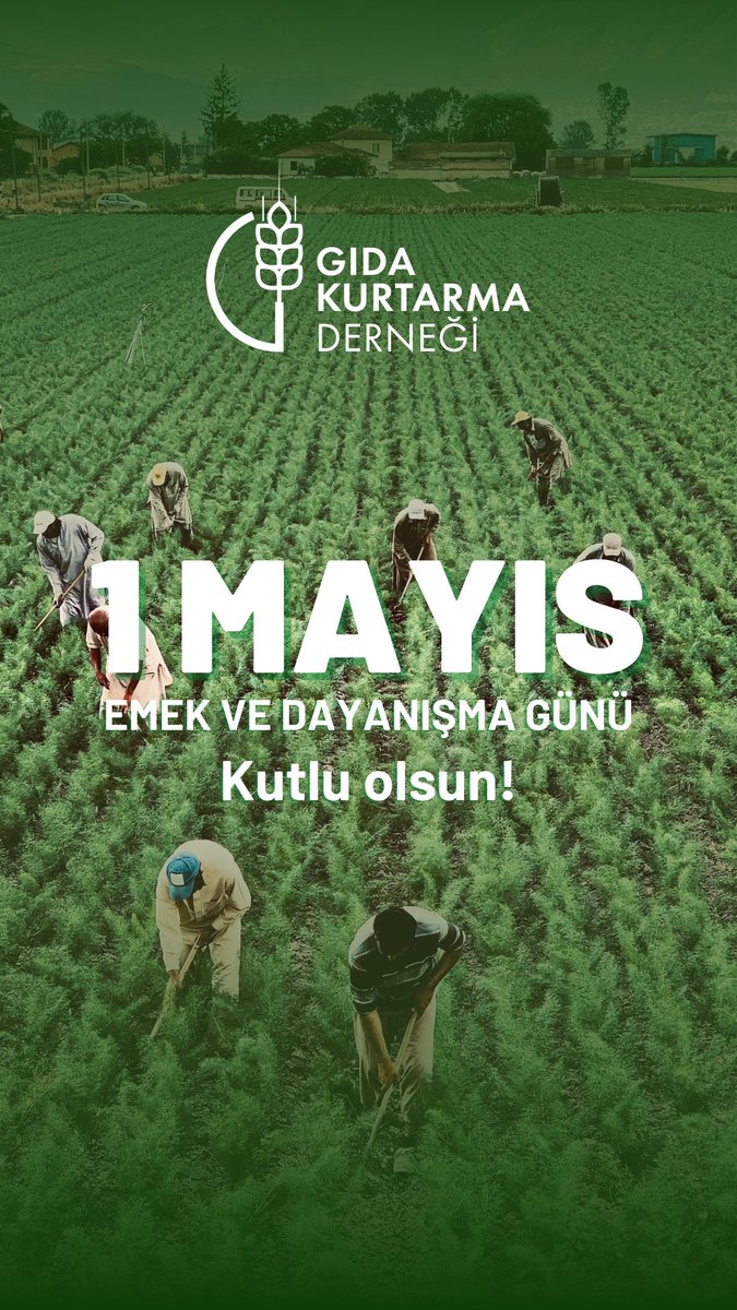 1 Mayıs Emek ve Dayanışma Günü’nde emeğin değerini, dayanışmanın gücünü kutluyoruz. Daha adil, daha sürdürülebilir bir dünya için birlikte çalışıyoruz! 🌎🤝 #1Mayıs #EmekVeDayanışmaGünü #GıdaKurtarma