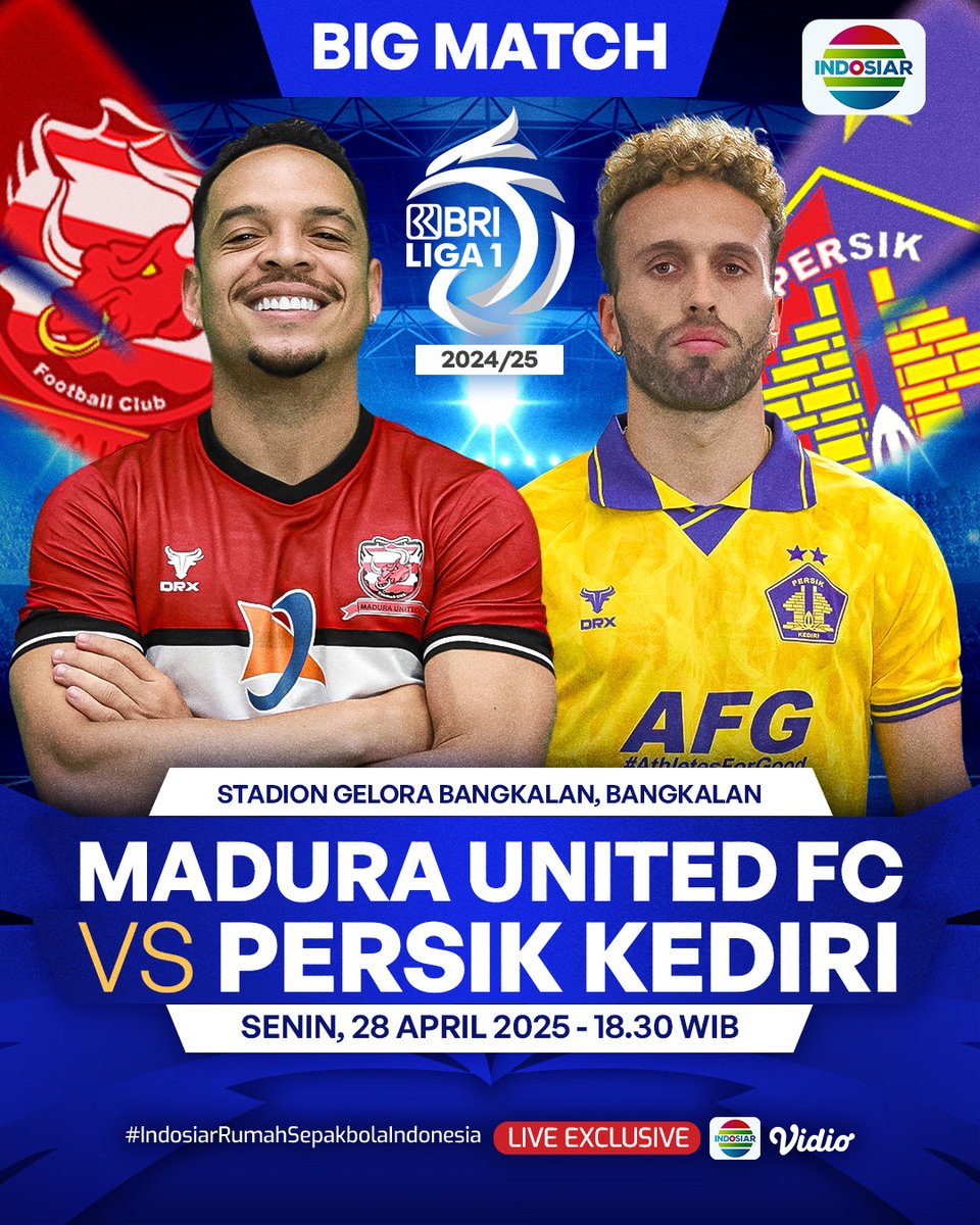 Laskar Sapeh Kerrab sedang optimis, bertekad mengalahkan tim yang juga datang untuk menang, Macan Putih. 

Saksikan Madura United FC vs Persik Kediri, malam ini pukul 18.30 WIB. Live di Indosiar dan Vidio.

#BRILiga1 #IndosiarSports #IndosiarRumahSepakbolaIndonesia