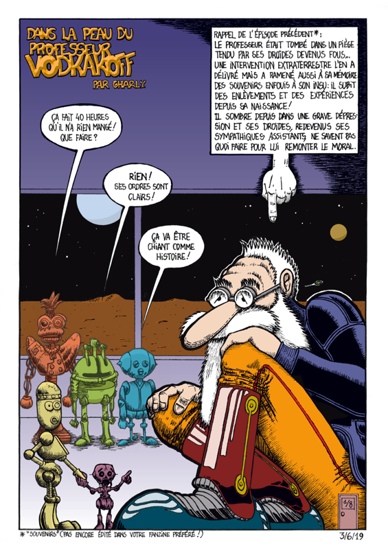 Innercut's tweet image. Je colorise une ancienne histoire en noir et blanc (10 pages du Pr Vodkakoff) ! 
Je ne maîtrise pas encore le logiciel Krita mais j'espère que ça ne sera pas trop flashy pour vos petits yeux. 🖌️💥
On verra ce que j'en ferai après...

#ProfesseurVodkakoff #fanzine #sf #lobotozine