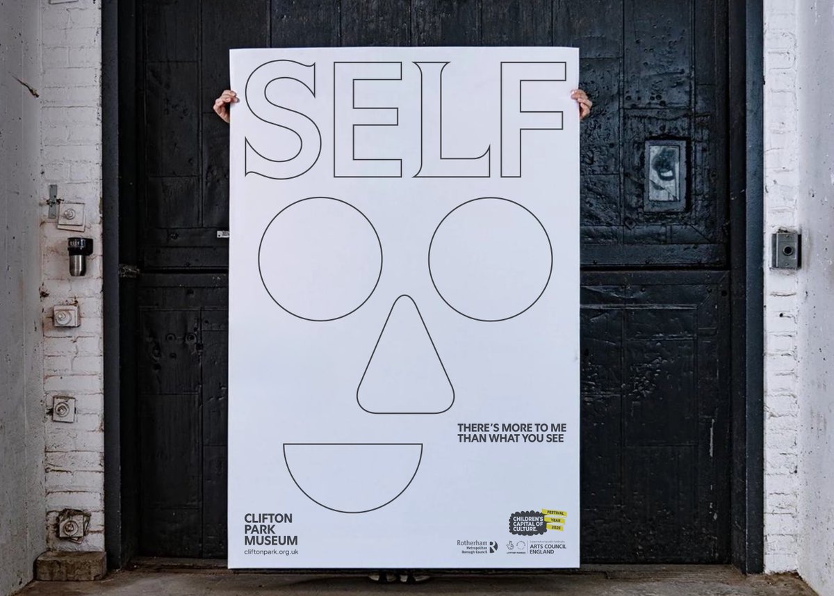 CLIFTON PARK MUSEUM: When planning an exhibition there are inevitably some ideas that hit the cutting room floor. Sadly, "the poster that you colour in, then hold up yourself" never made it into the final selection, though I've no idea why! "There's more to me than what you see?"