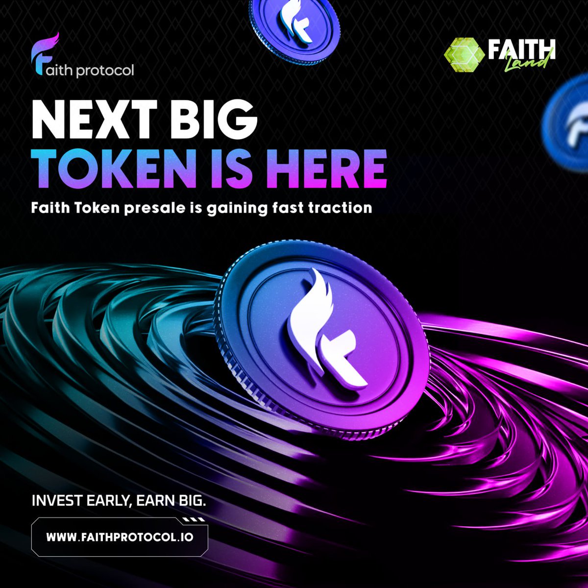 Gain_Protocol's tweet photo. Faith Token Presale LIVE!
✅Limited supply ✅$0.36 entry ✅Massive growth ahead!

👉https://t.co/k2VKDCoE7g

#metahuman  #metaeducation #metagame #faithfarming #faithlink #cloudmining #Presale2025 #InvestInCrypto #faithcoin #faithtoken #metaoffice #metaverse #metaland #faith https://t.co/t3zSw9dD9V