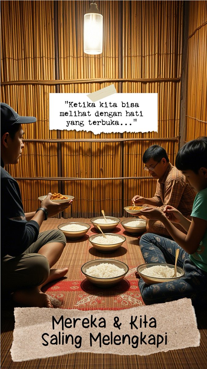 Aku sepakat, tiap suku itu spesial. Tidak buat diperdebatkan, tapi buat dihargai. Indonesia itu keren diisi etnis yang bervariasi, karena perbedaan dasar kekuatan kita.

Kita Saling Melengkapi