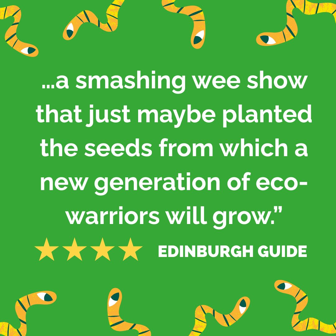 Eco Drama - follow us on Bluesky (@ecodrama1) on Twitter photo ★★★★ “A smashing wee show that just maybe planted the seeds from which a new generation of eco-warriors will grow.” – Edinburgh Guide
The Worm: An Underground Adventure is open for booking for Spring 2026!
More info: ecodrama.co.uk/the-worm-an-un…
Contact: jade@ecodrama.co.uk ★★★★ “A smashing wee show that just maybe planted the seeds from which a new generation of eco-warriors will grow.” – Edinburgh Guide
The Worm: An Underground Adventure is open for booking for Spring 2026!
More info: ecodrama.co.uk/the-worm-an-un…
Contact: jade@ecodrama.co.uk