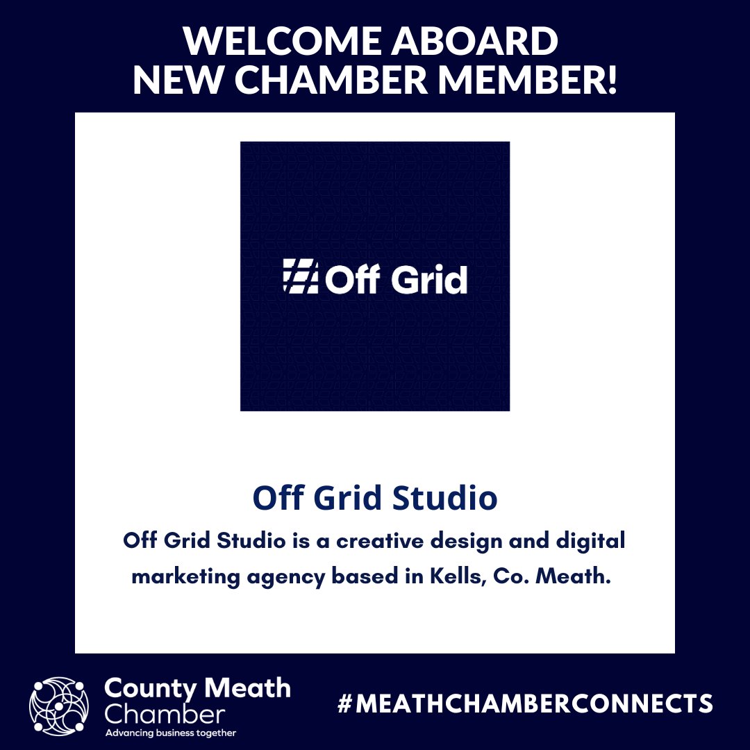 Welcome Aboard New Meath Chamber Member, Off Grid Studio.👏

Click the link below &amp; check out their listing on the Meath Business Directory:
countymeathchamber.ie/.../bm-off-gri…

Wishing you continued success &amp; we look forward to supporting your business. 🙌

#CountyMeathChamber