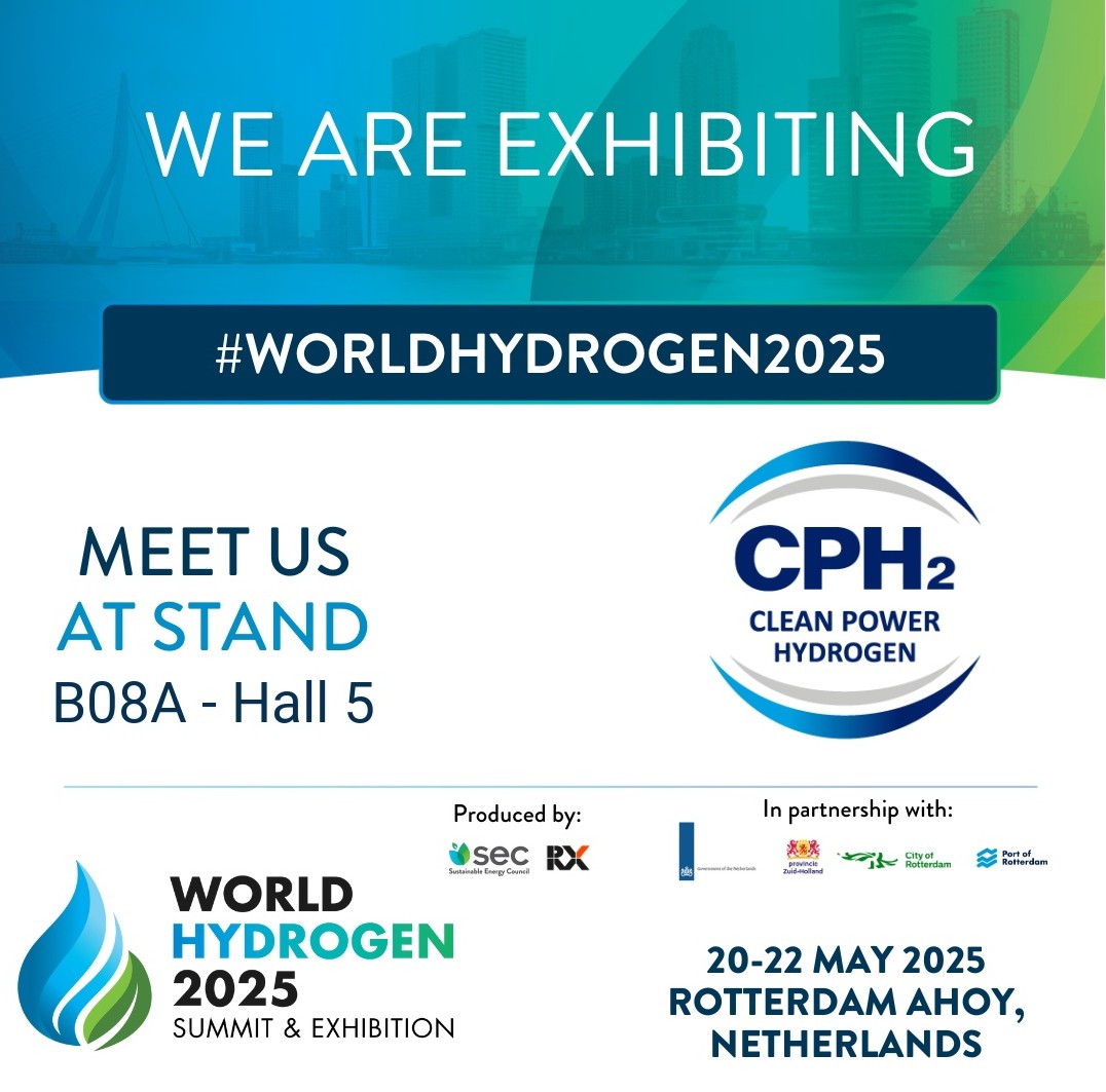We'll be sharing the stand with our manufacturing partner Fabrum again and CEO Jon Duffy is also presenting in the H2 Tech Insights stage.  See you in #Rotterdam. Find out more here
ow.ly/Rxzs50VHGil

#WorldHydrogen2025 #hydrogenproduction #greenhydrogen