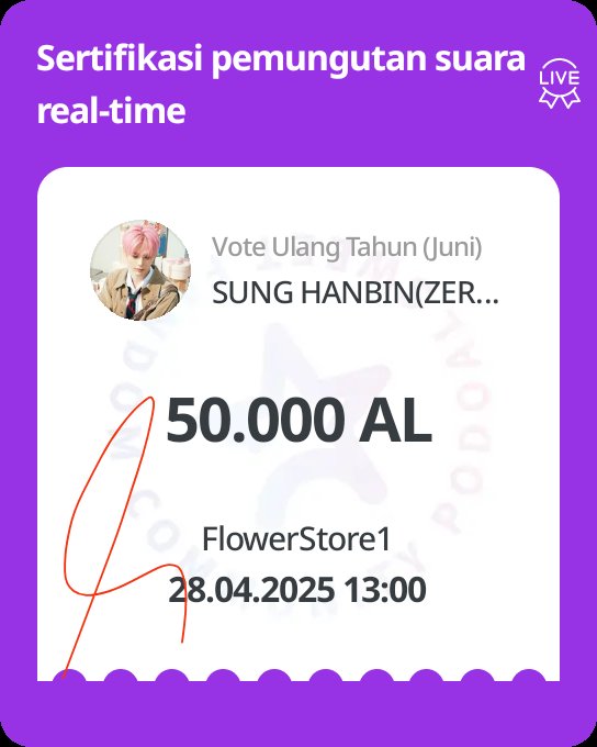 voteFlower_S2's tweet photo. Congrats RT DEAL Complicated

🎁50k Als  for #SUNGHANBIN on JUNE BIRTHDAY 

Thank you so much for participation! 
#GAdeals_voteflower https://t.co/D5MCagapMQ