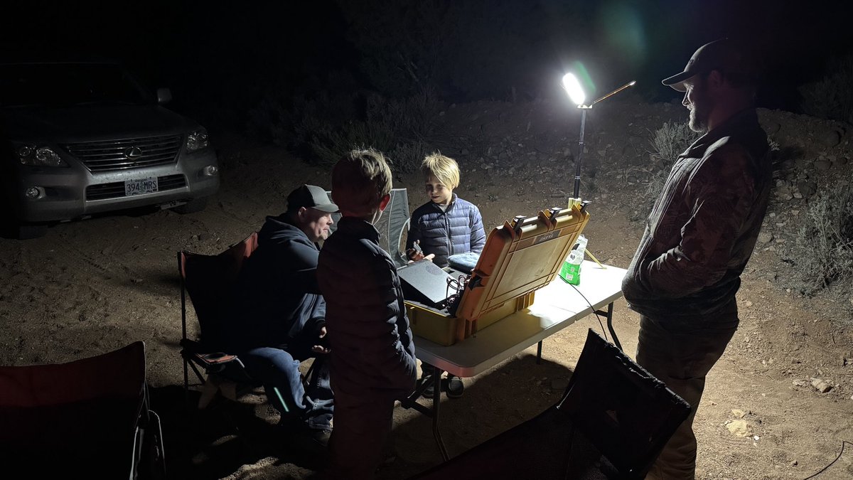Earlier in the day we had visited the Northern Rim of the Grand Canyon.  Capped the day off with some radio contacts to Moscow and my uncle (the pictured boys Grandfather) that lives in AZ.