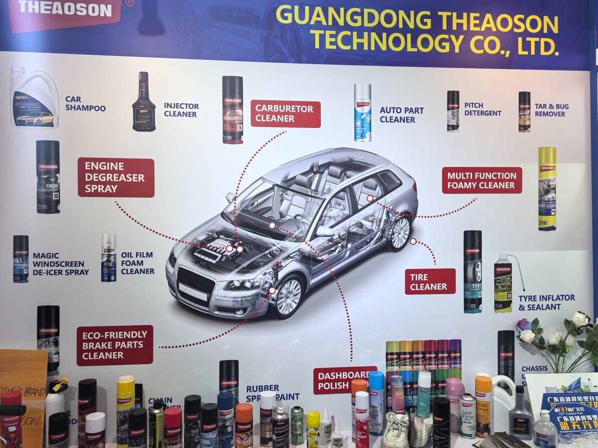 Leecathy10's tweet photo. 🆃🅷🅴🅰︎🅾︎🆂🅾︎🅽
Nice to meet you on Car Care Booth in 137th Canton Fair📷📷
#automobile #graffiti #art #restoration #corrosionprotection #householdchemicals #automotive #personal #oem #odm #spraypaint #carcare #consumergoods https://t.co/OzwHBl4T9c