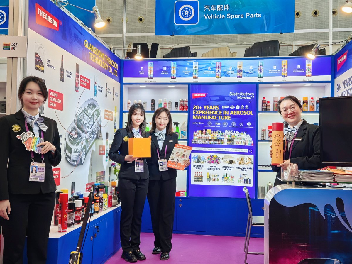 Leecathy10's tweet photo. 🆃🅷🅴🅰︎🅾︎🆂🅾︎🅽
Nice to meet you on Car Care Booth in 137th Canton Fair📷📷
#automobile #graffiti #art #restoration #corrosionprotection #householdchemicals #automotive #personal #oem #odm #spraypaint #carcare #consumergoods https://t.co/OzwHBl4T9c
