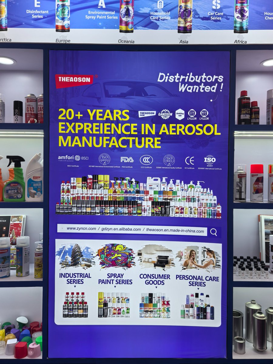 Leecathy10's tweet photo. 🆃🅷🅴🅰︎🅾︎🆂🅾︎🅽
Nice to meet you on Car Care Booth in 137th Canton Fair📷📷
#automobile #graffiti #art #restoration #corrosionprotection #householdchemicals #automotive #personal #oem #odm #spraypaint #carcare #consumergoods https://t.co/OzwHBl4T9c